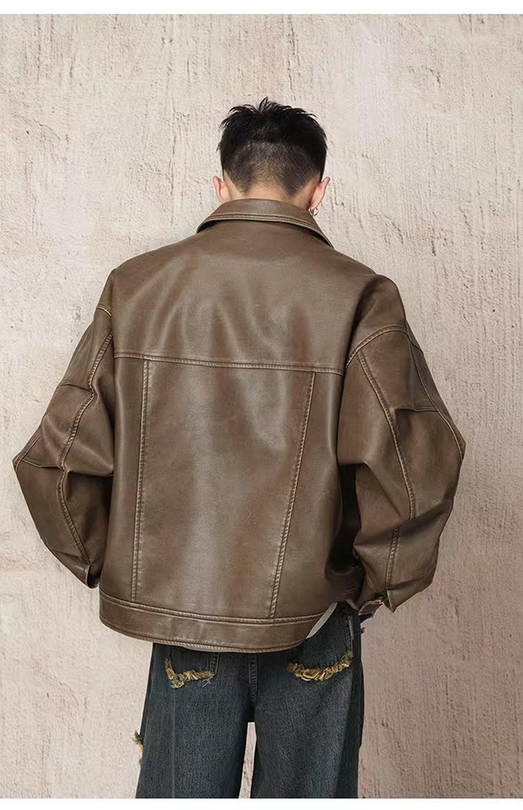 Unisex Vintage Motorcycle Jacket
