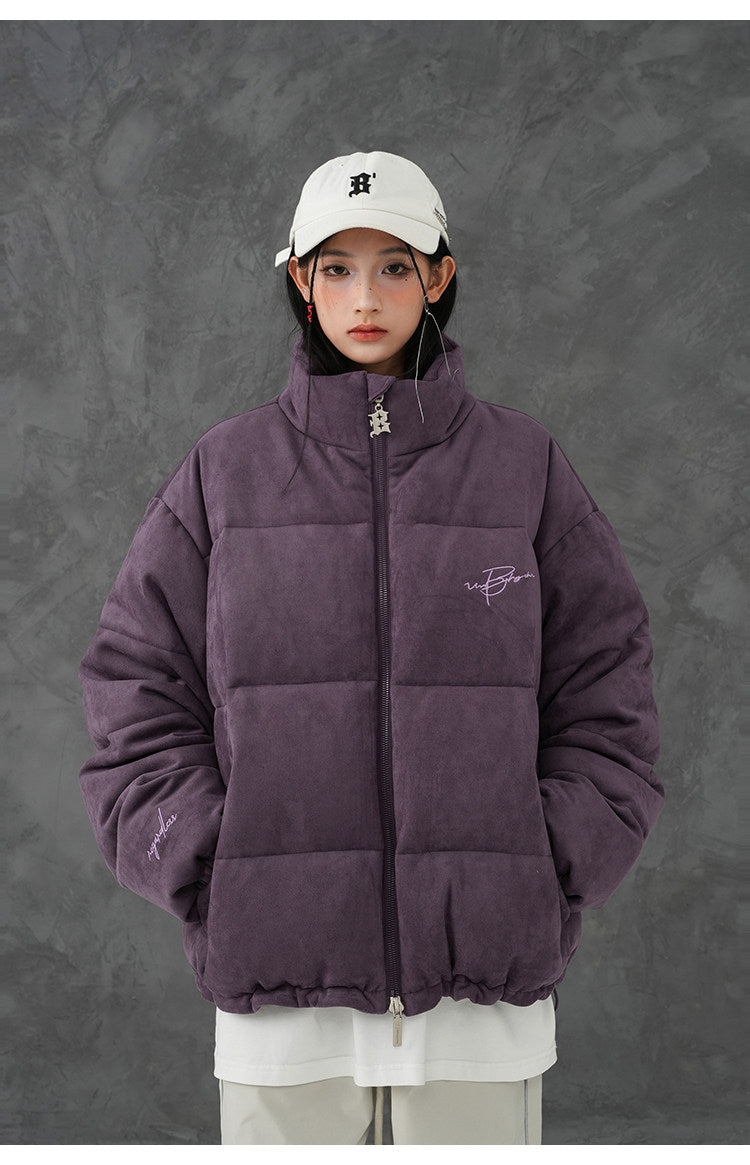Unisex Embroidered Puffer Jacket
