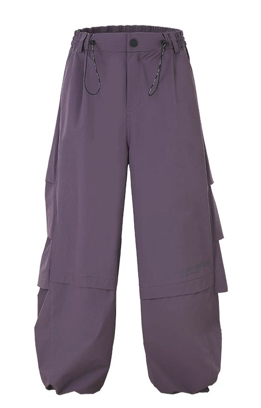 Lightweight White Utility Cargo Pants