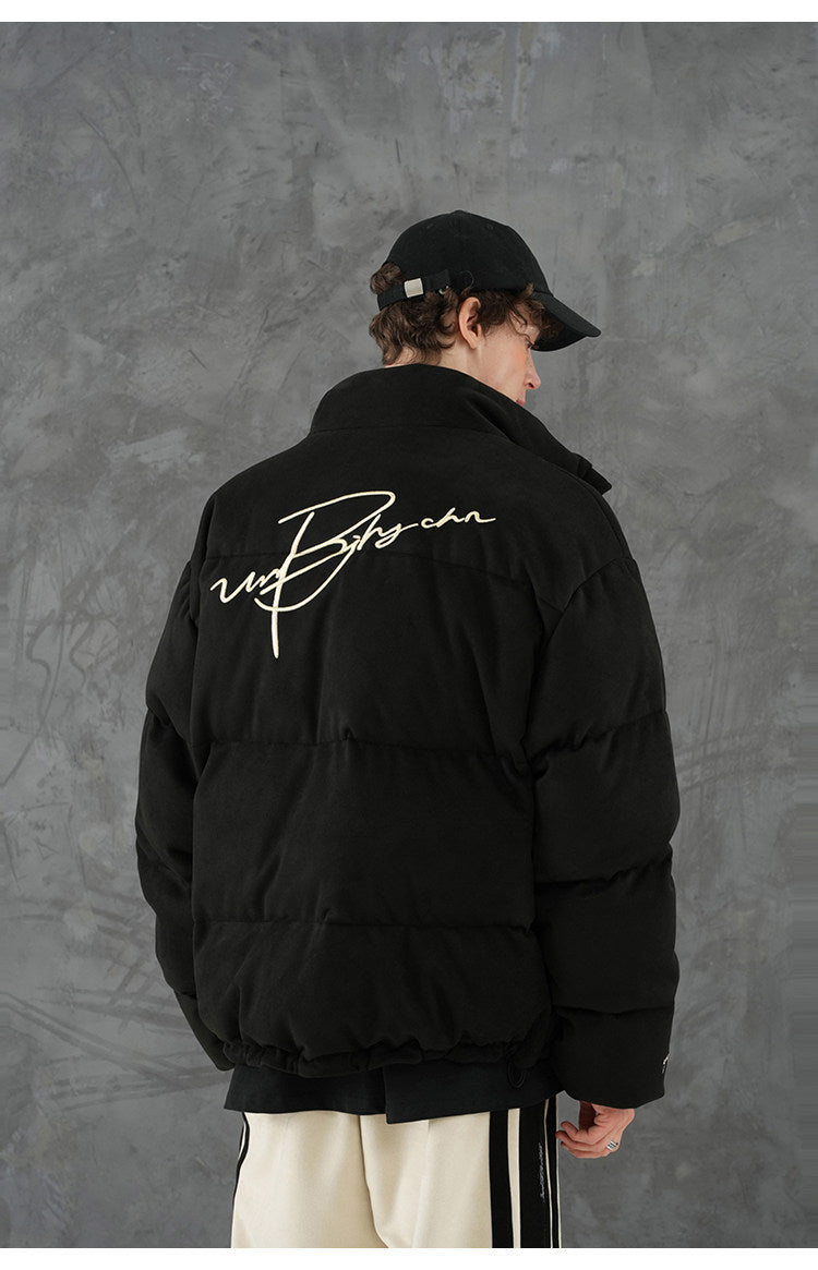 Unisex Embroidered Puffer Jacket