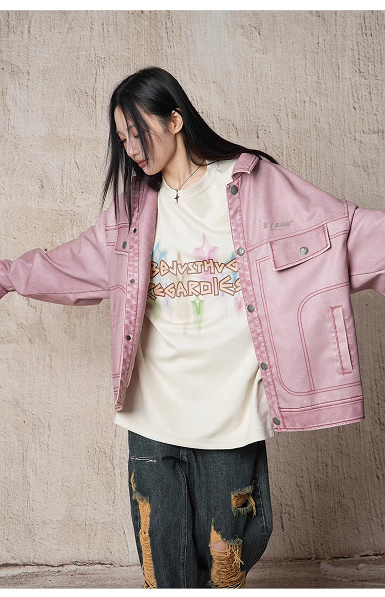 Unisex Vintage Motorcycle Jacket