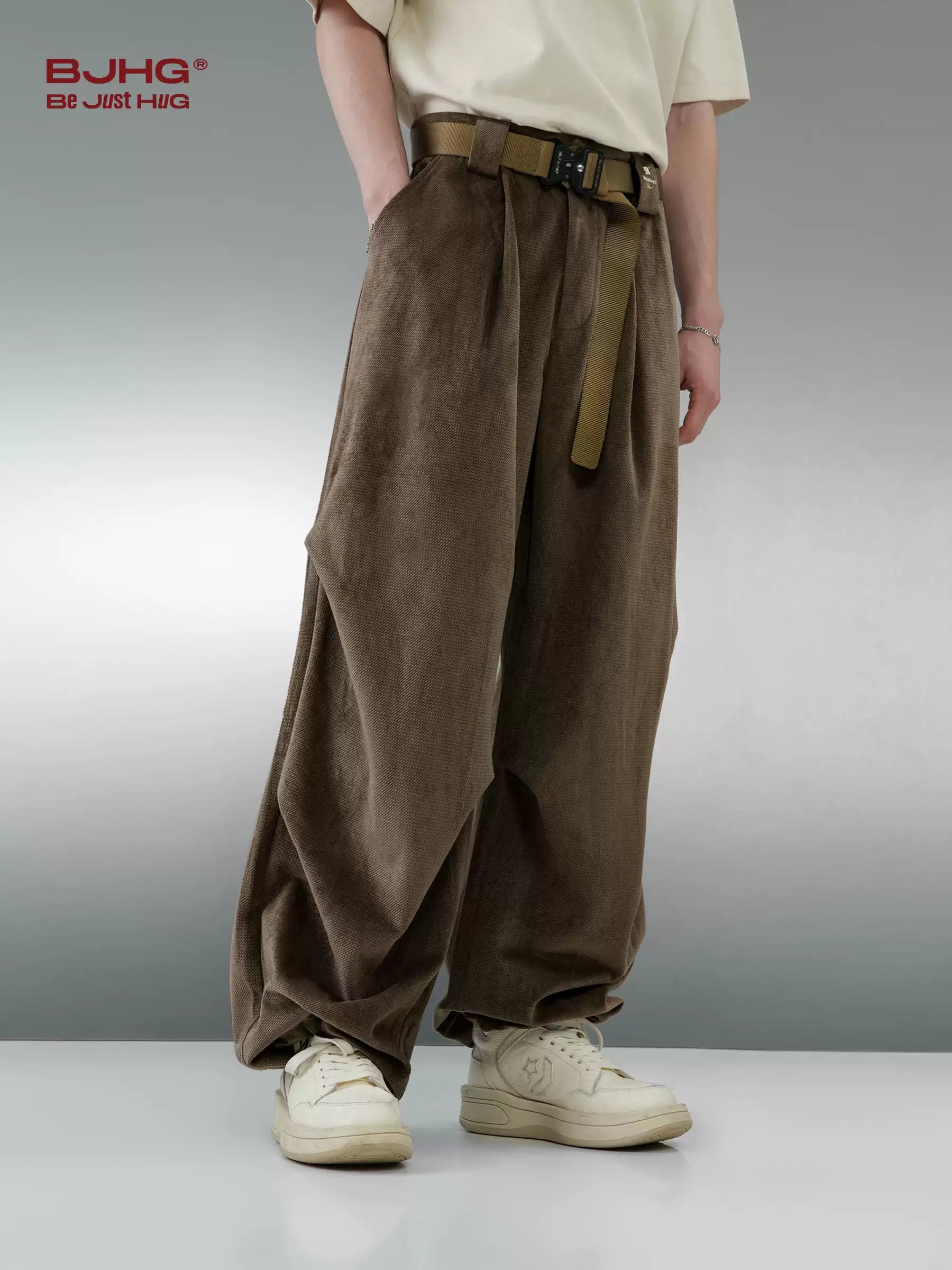 Utility Cargo Pants With Belt