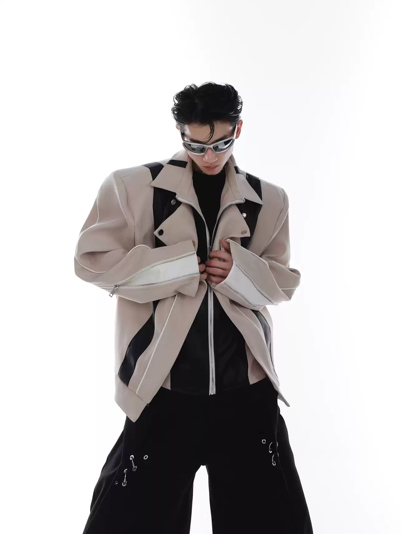 Spliced Motorcycle Jacket