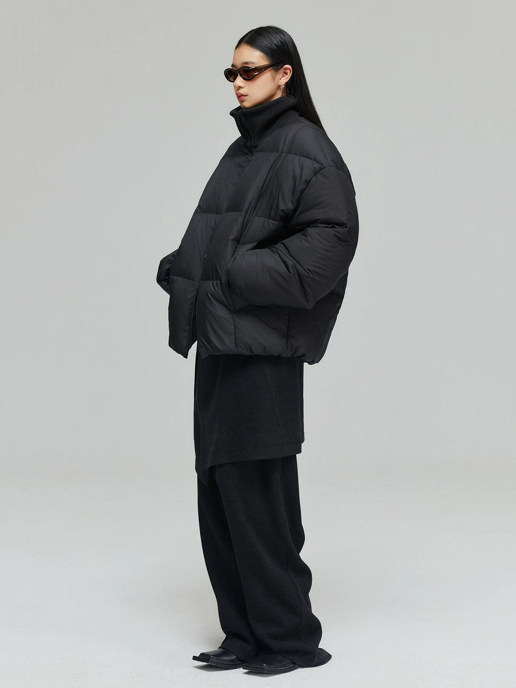 Coated Mid-Length Fitted Hunting Jacket