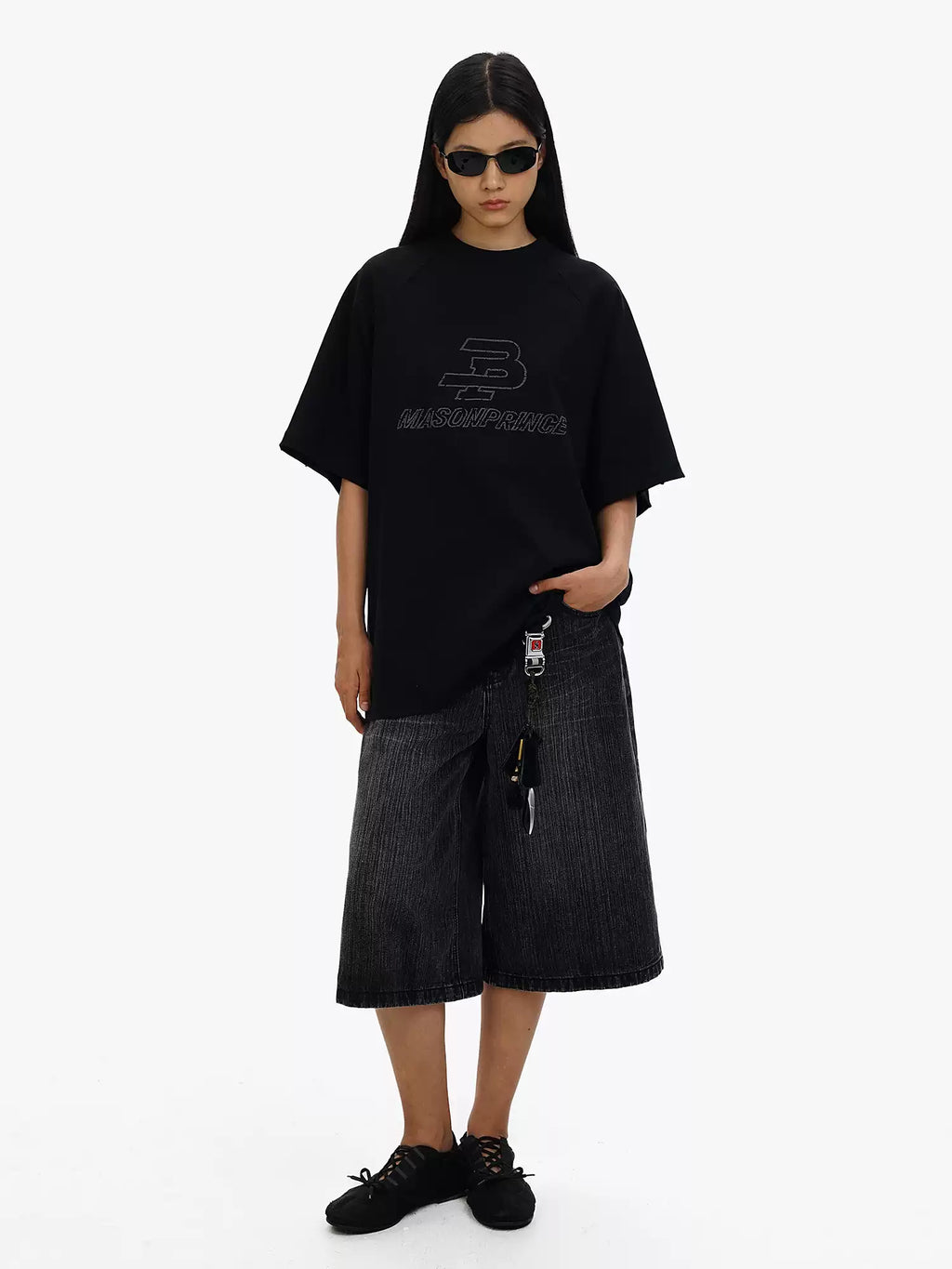 Retro Raglan Sleeve Oversized T-Shirt
