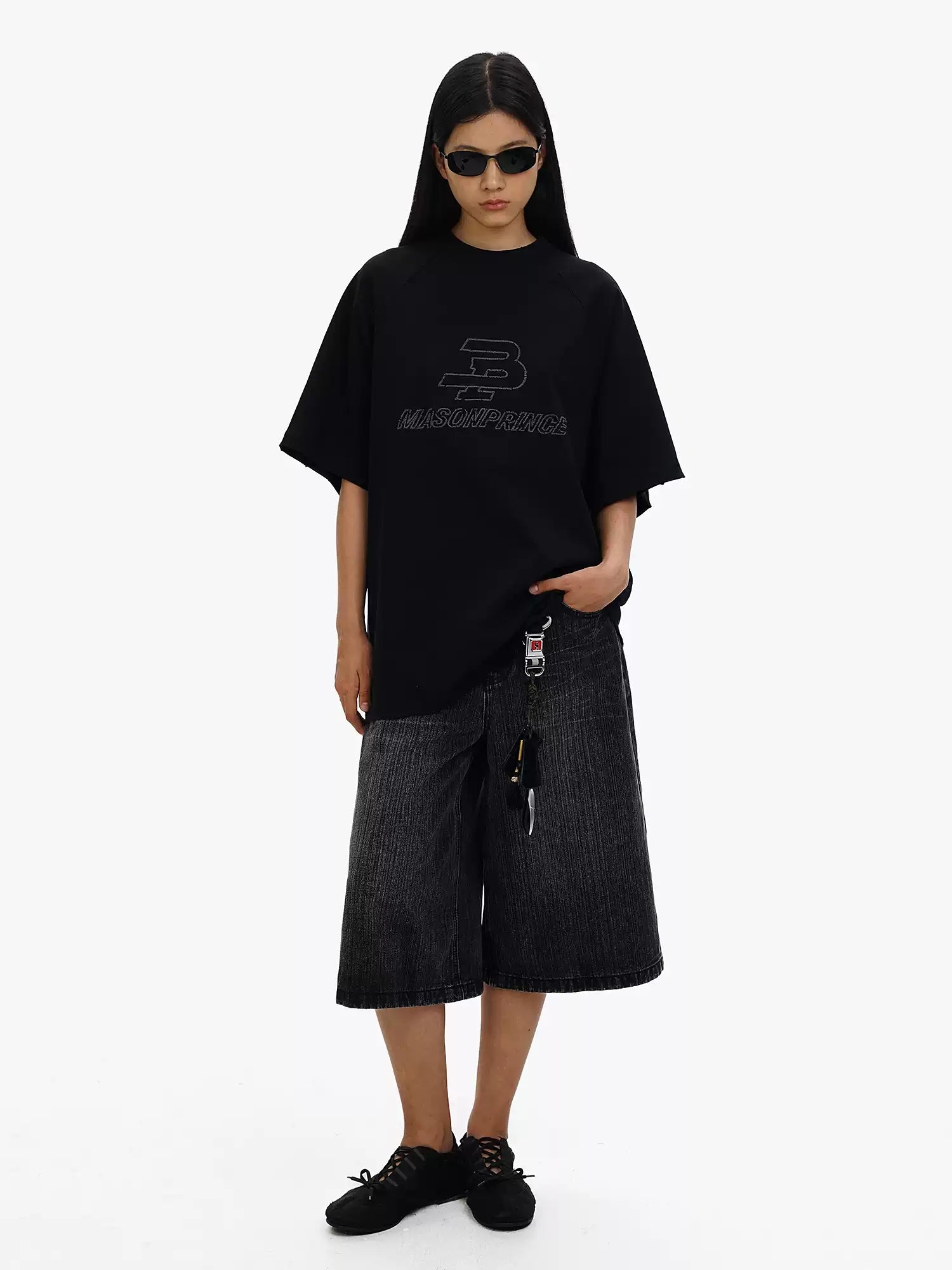 Retro Raglan Sleeve Oversized T-Shirt