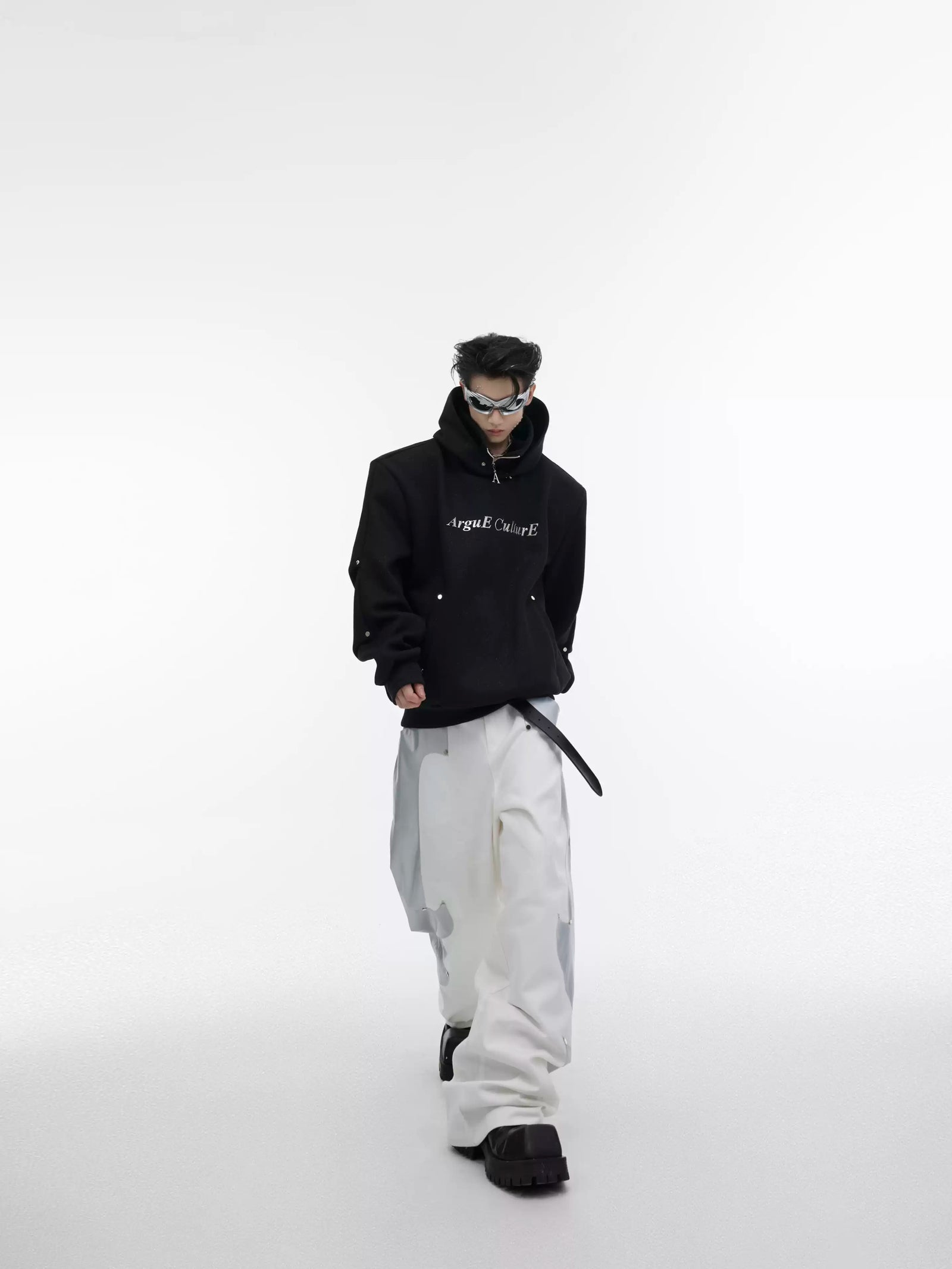 Silver-Studded Hoodie