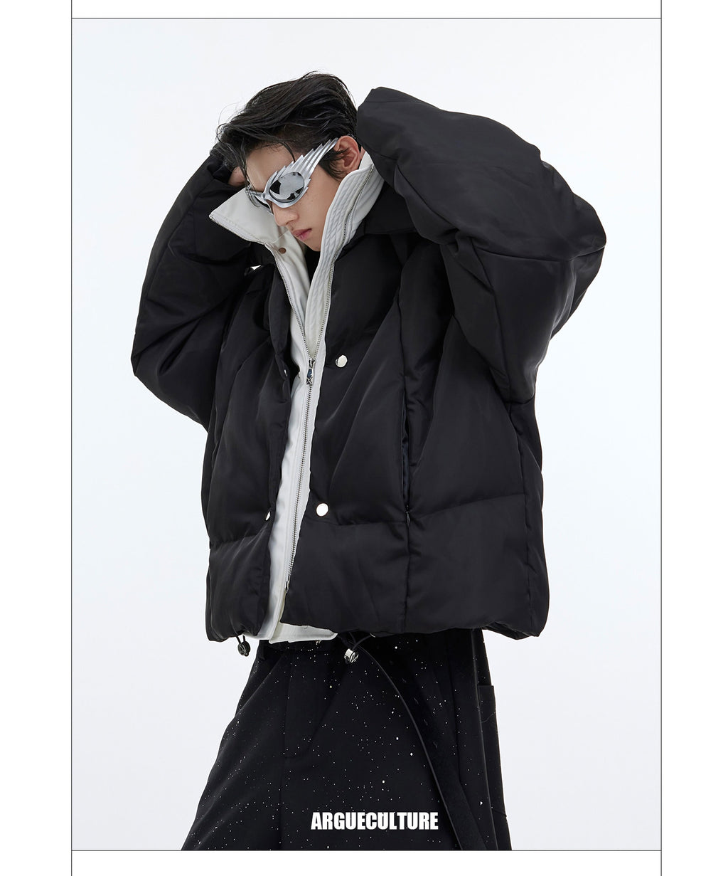 Glossy Quilted Padded Jacket