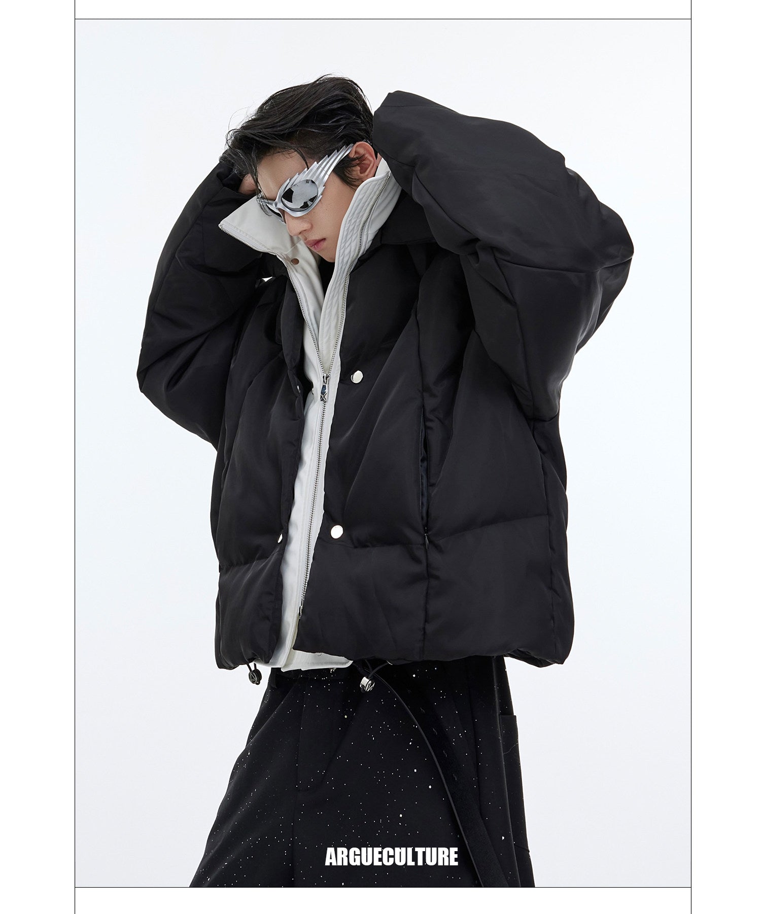Glossy Quilted Padded Jacket