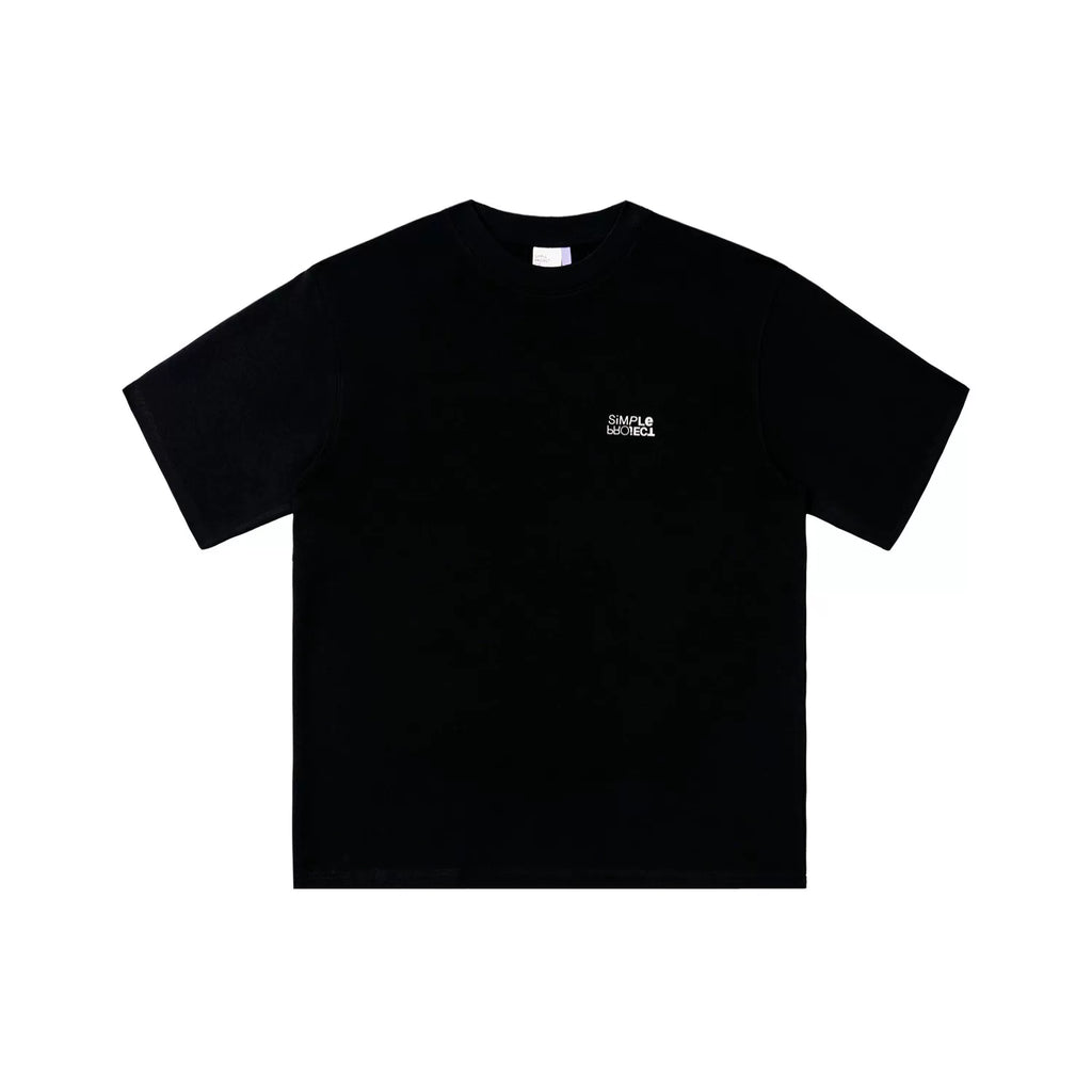 Inverted Logo Print Relaxed Short-Sleeve T-Shirt