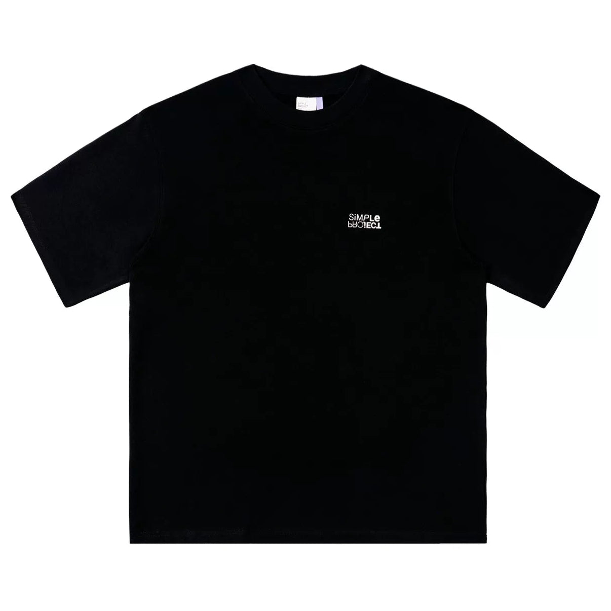 Inverted Logo Print Relaxed Short-Sleeve T-Shirt