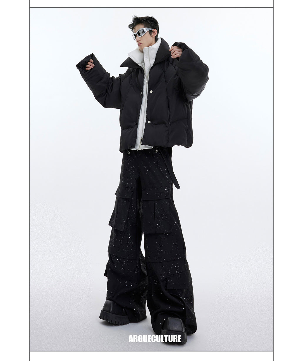 Glossy Quilted Padded Jacket