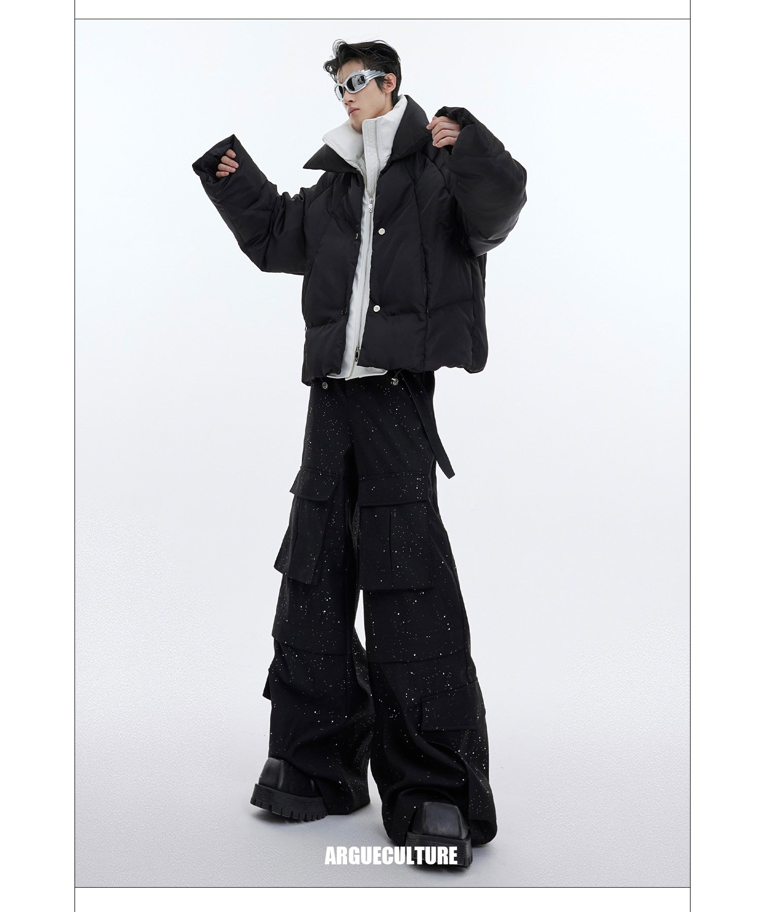 Glossy Quilted Padded Jacket
