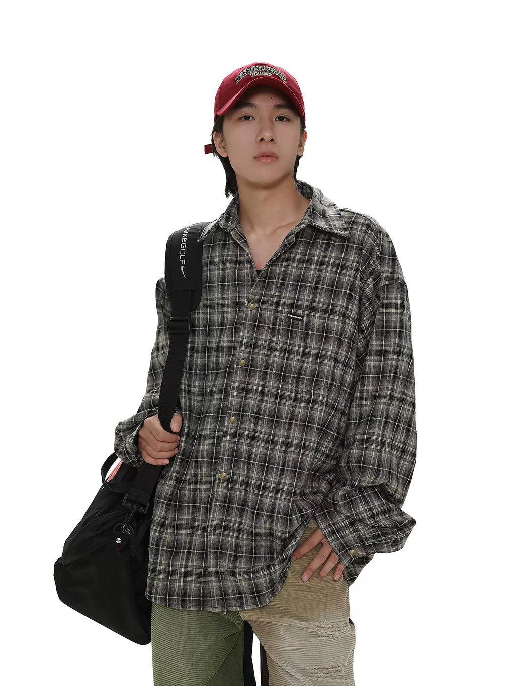 Unisex Vintage Plaid Shirt