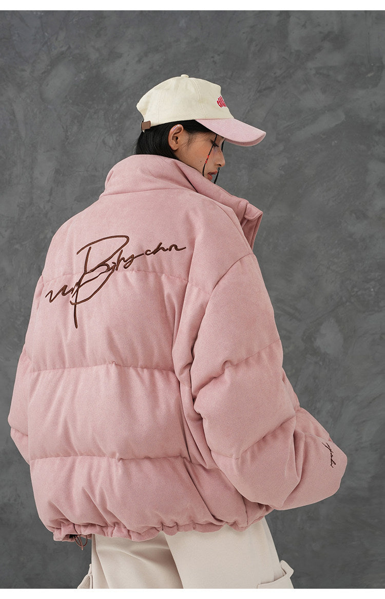 Unisex Embroidered Puffer Jacket