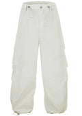 Lightweight White Utility Cargo Pants