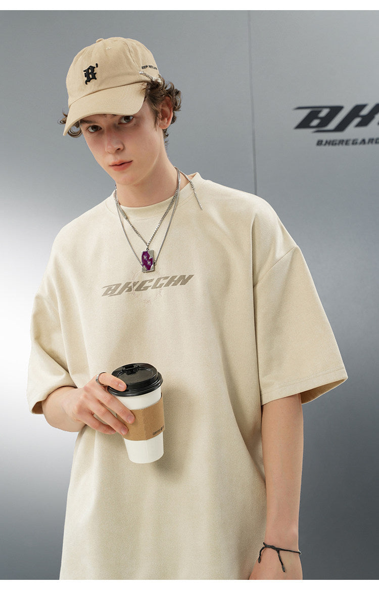 Oversized Thorns Suede T-Shirt