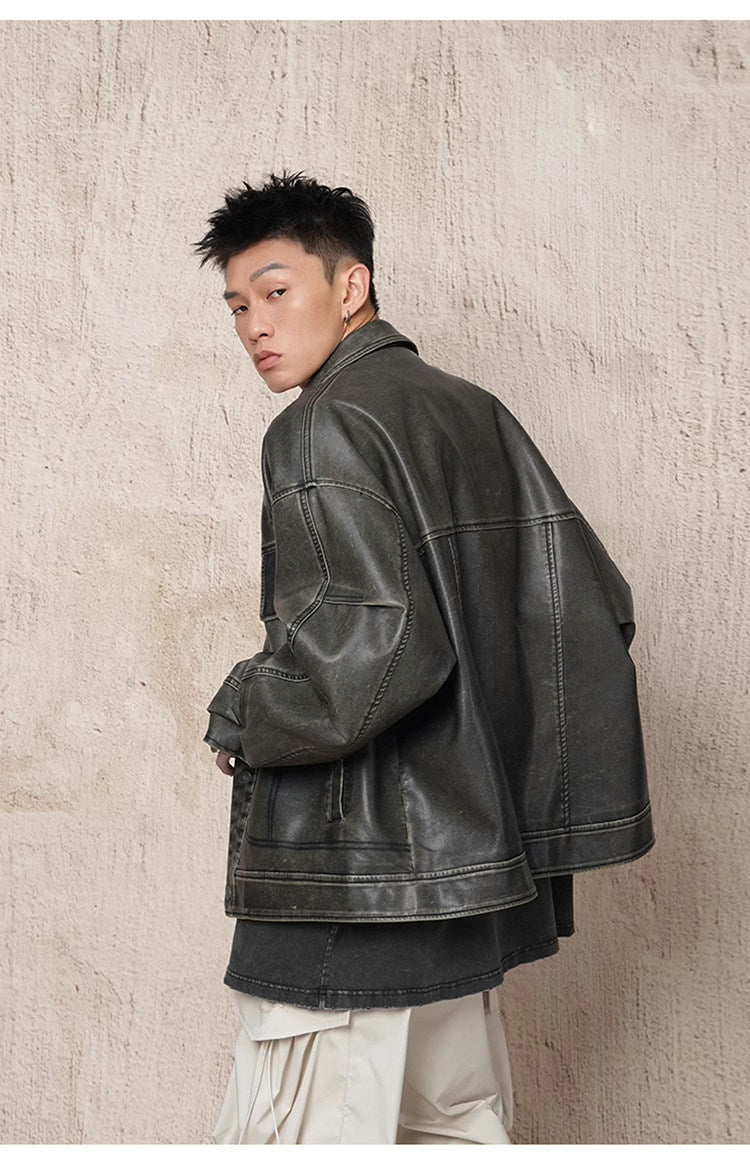 Unisex Vintage Motorcycle Jacket