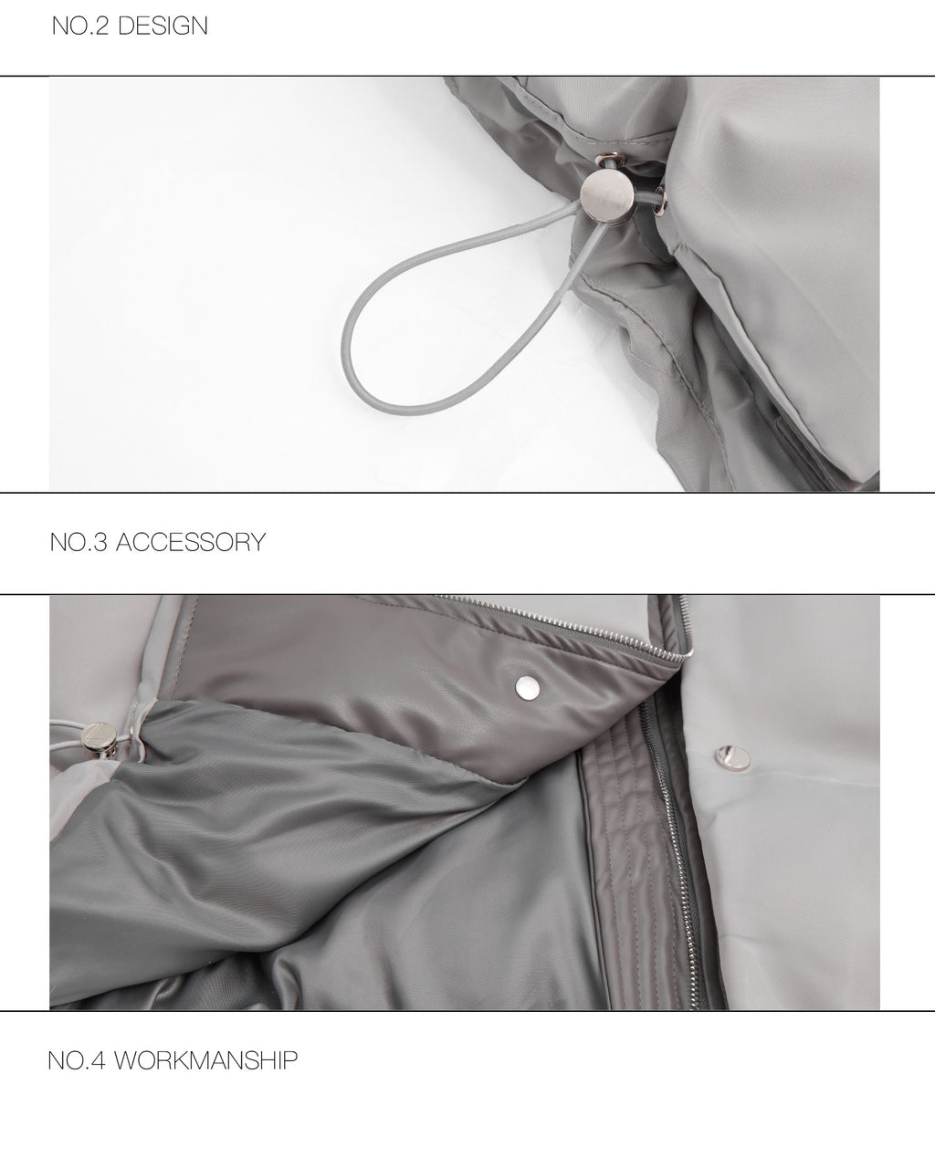 Glossy Quilted Padded Jacket