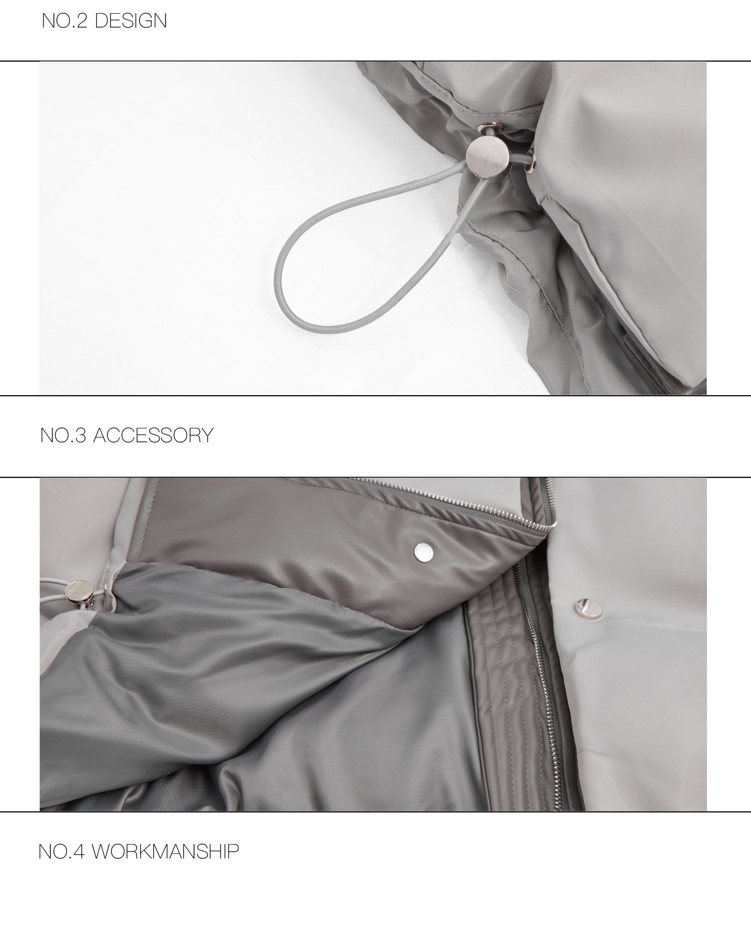 Glossy Quilted Padded Jacket