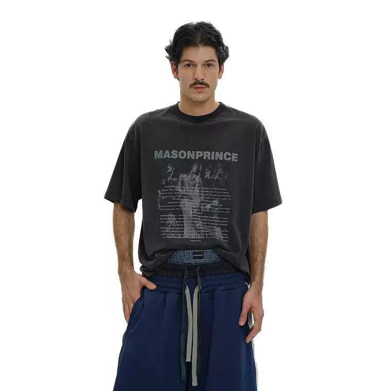 Retro Raglan Sleeve Oversized T-Shirt