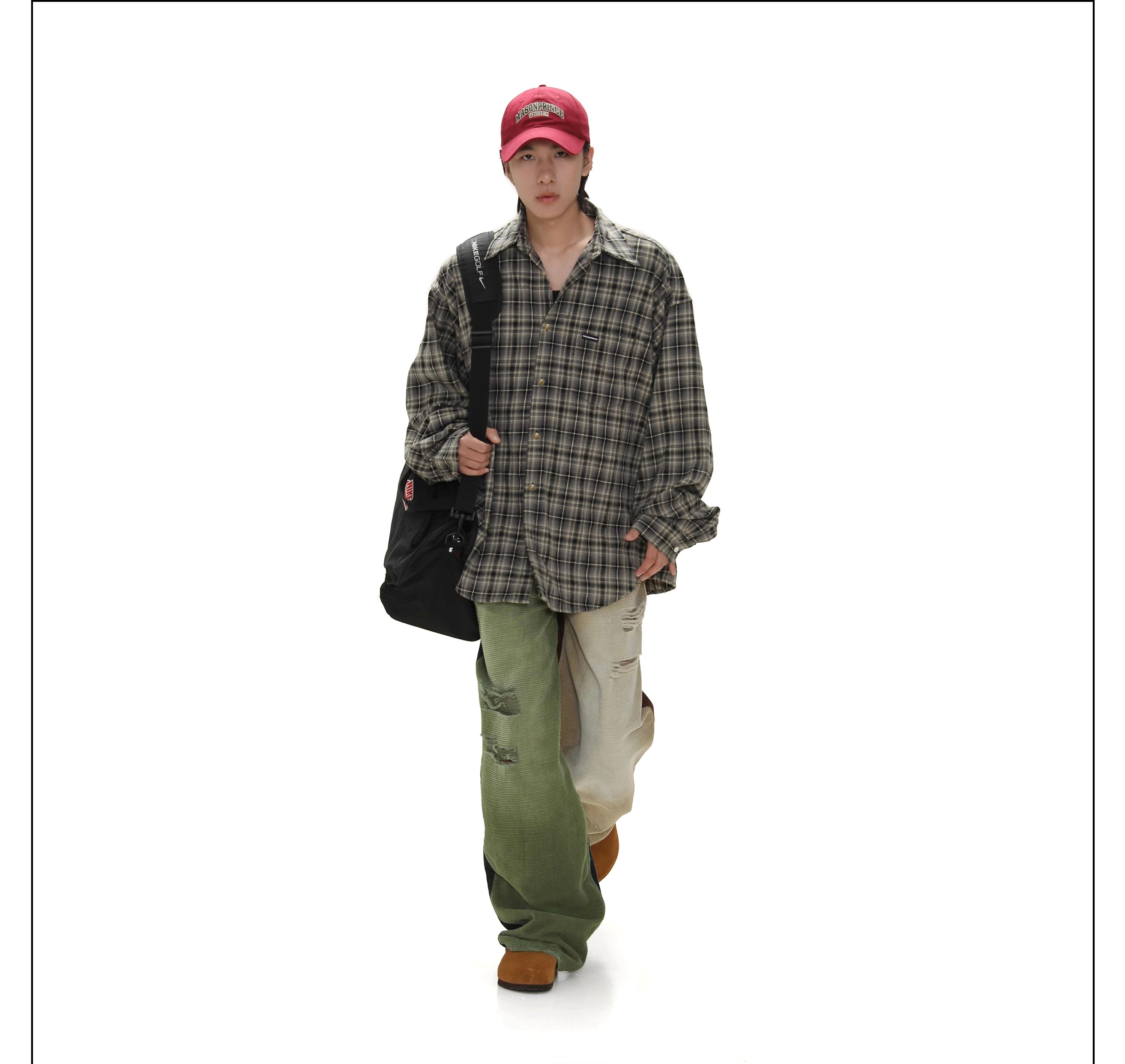 Unisex Vintage Plaid Shirt