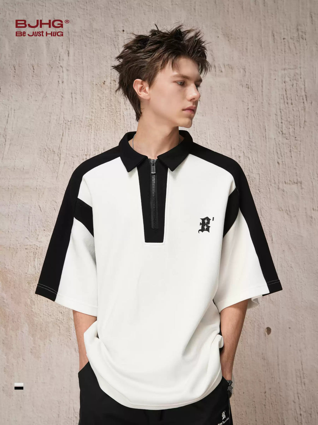Unisex Oversized Retro Polo T-Shirt