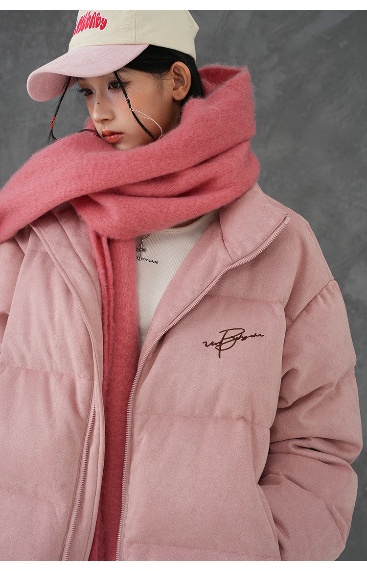 Unisex Embroidered Puffer Jacket