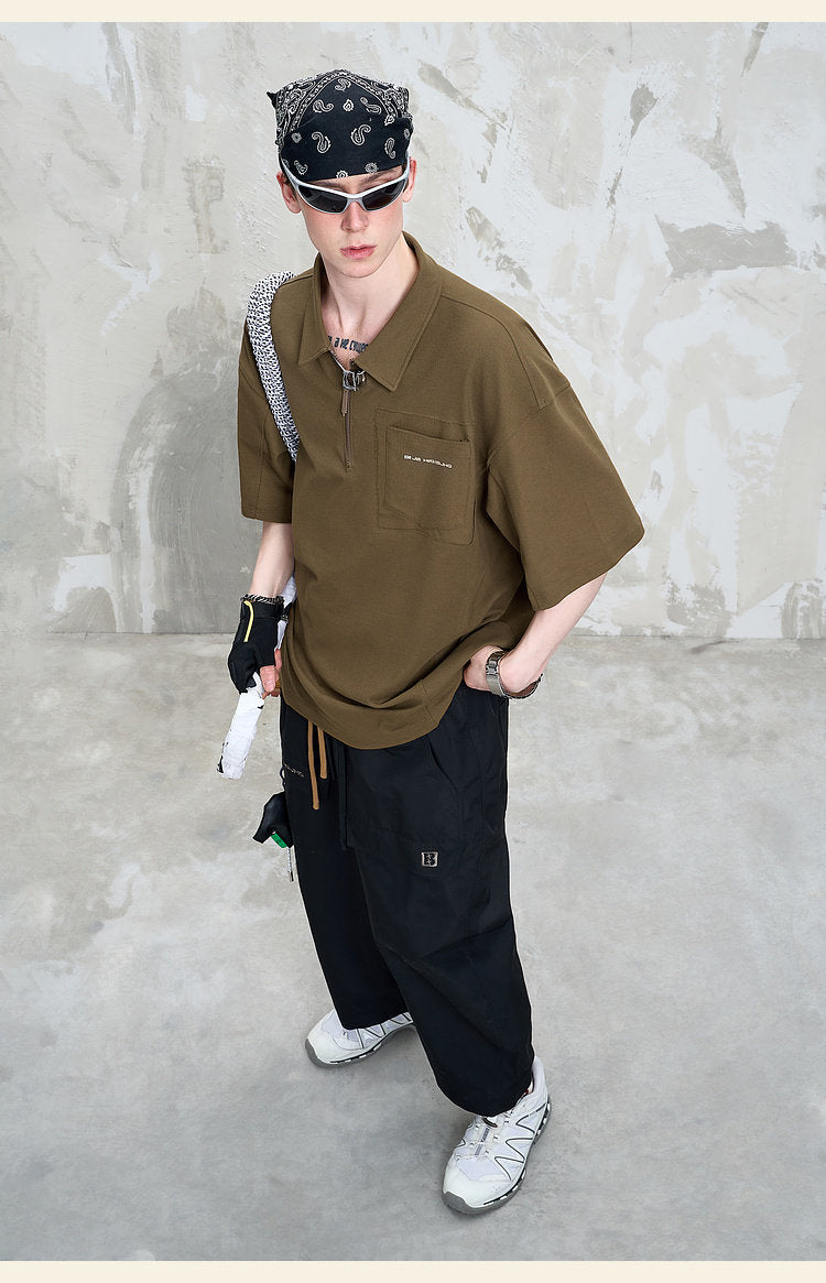 Heavyweight Piqué Cotton Polo Shirt
