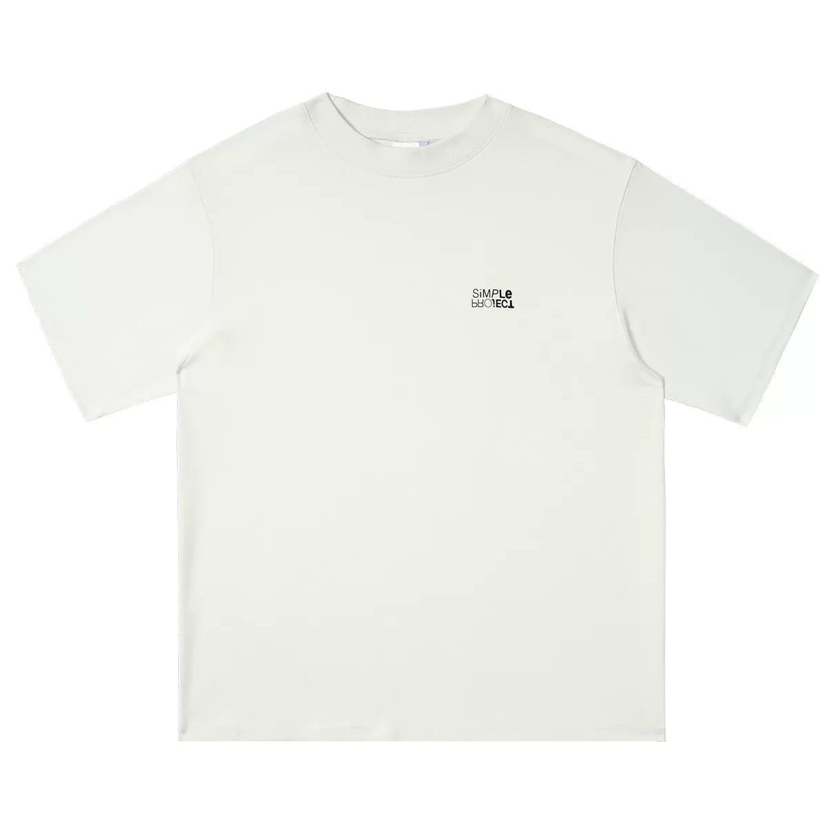 Inverted Logo Print Relaxed Short-Sleeve T-Shirt