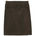 Suedette Skirt with Belt