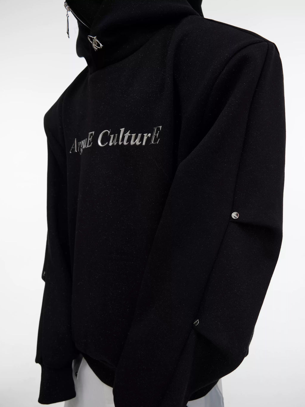 Silver-Studded Hoodie