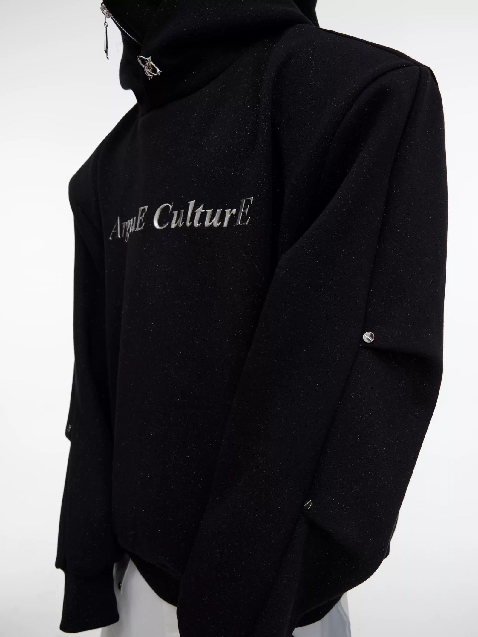Silver-Studded Hoodie