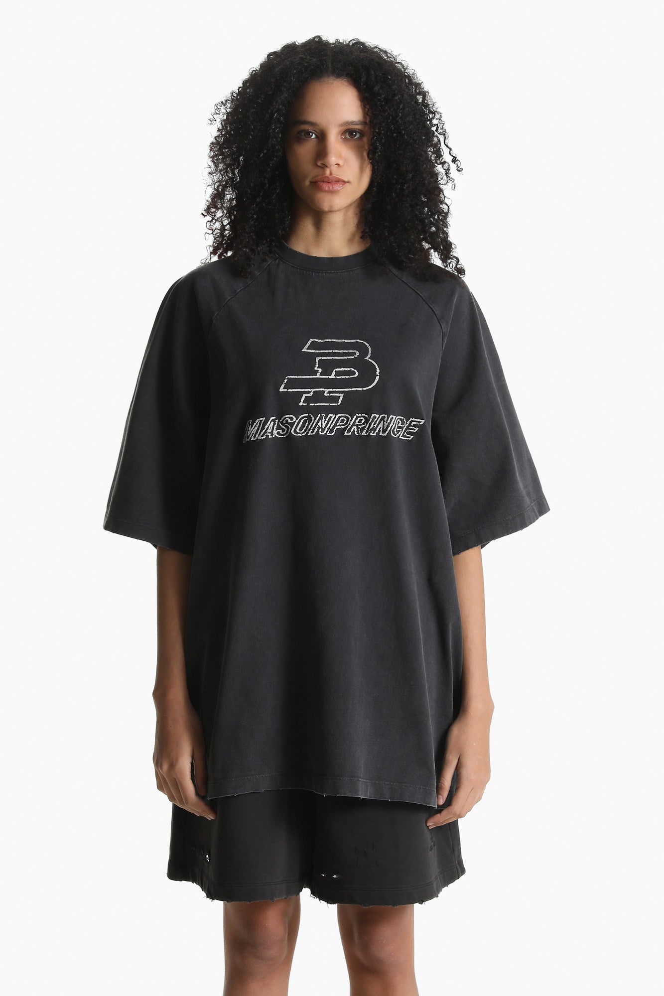 Retro Raglan Sleeve Oversized T-Shirt