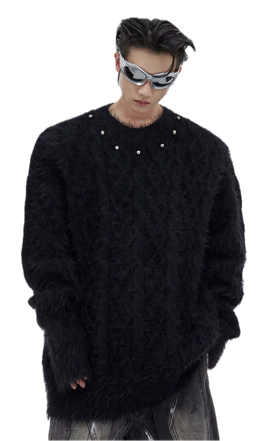 Studded Collar Sweater