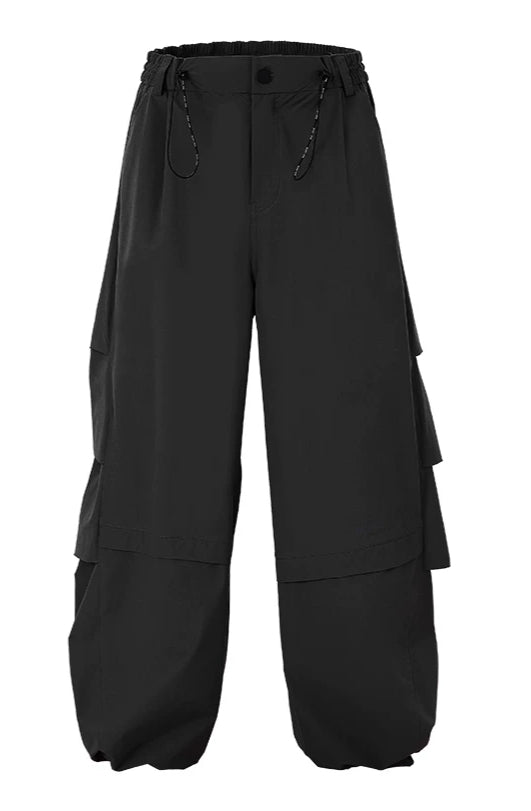 Lightweight White Utility Cargo Pants