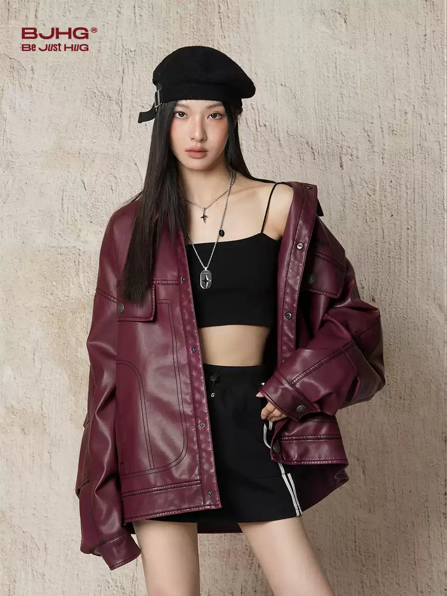 Unisex Vintage Motorcycle Jacket