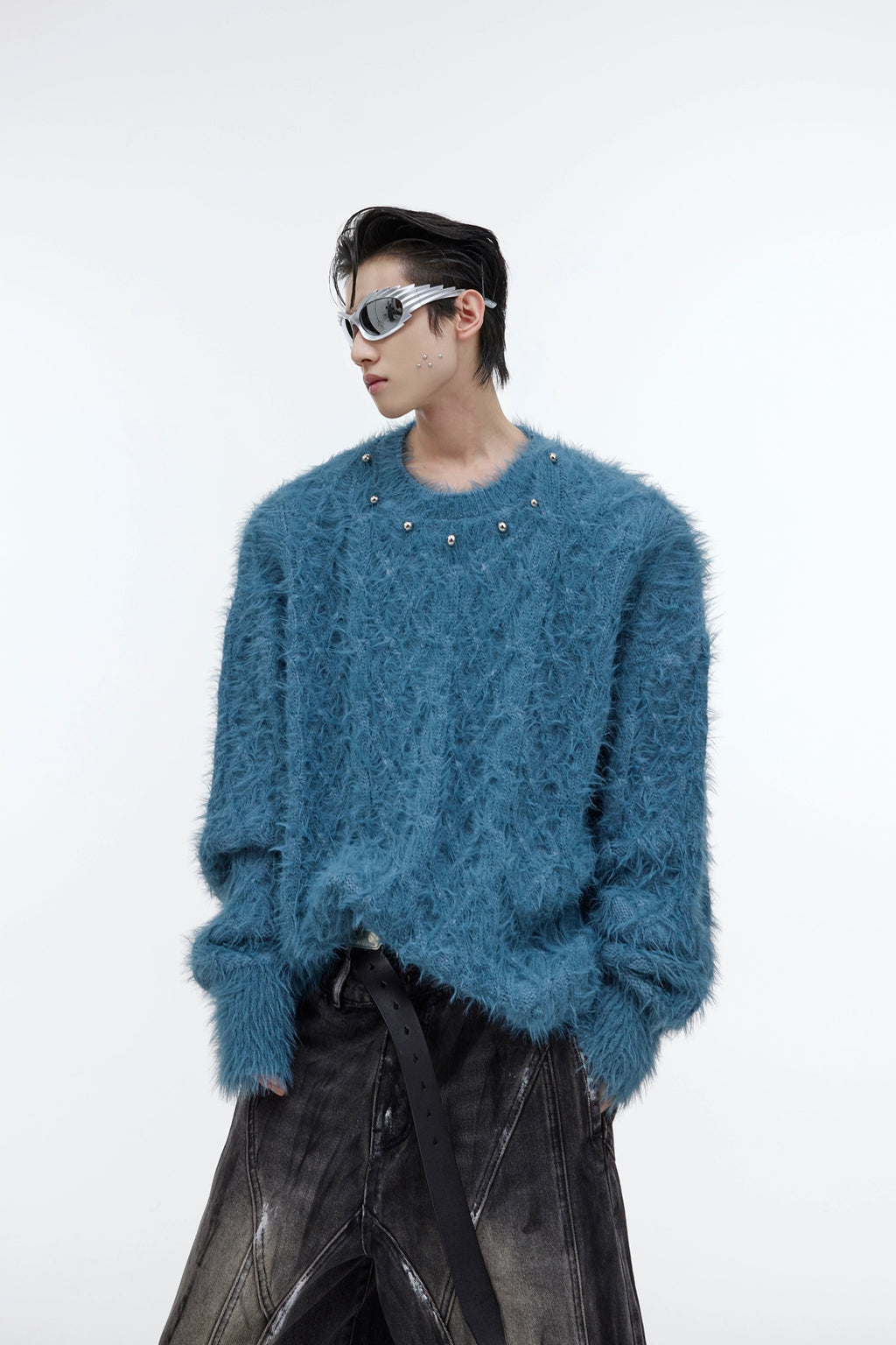 Studded Collar Sweater