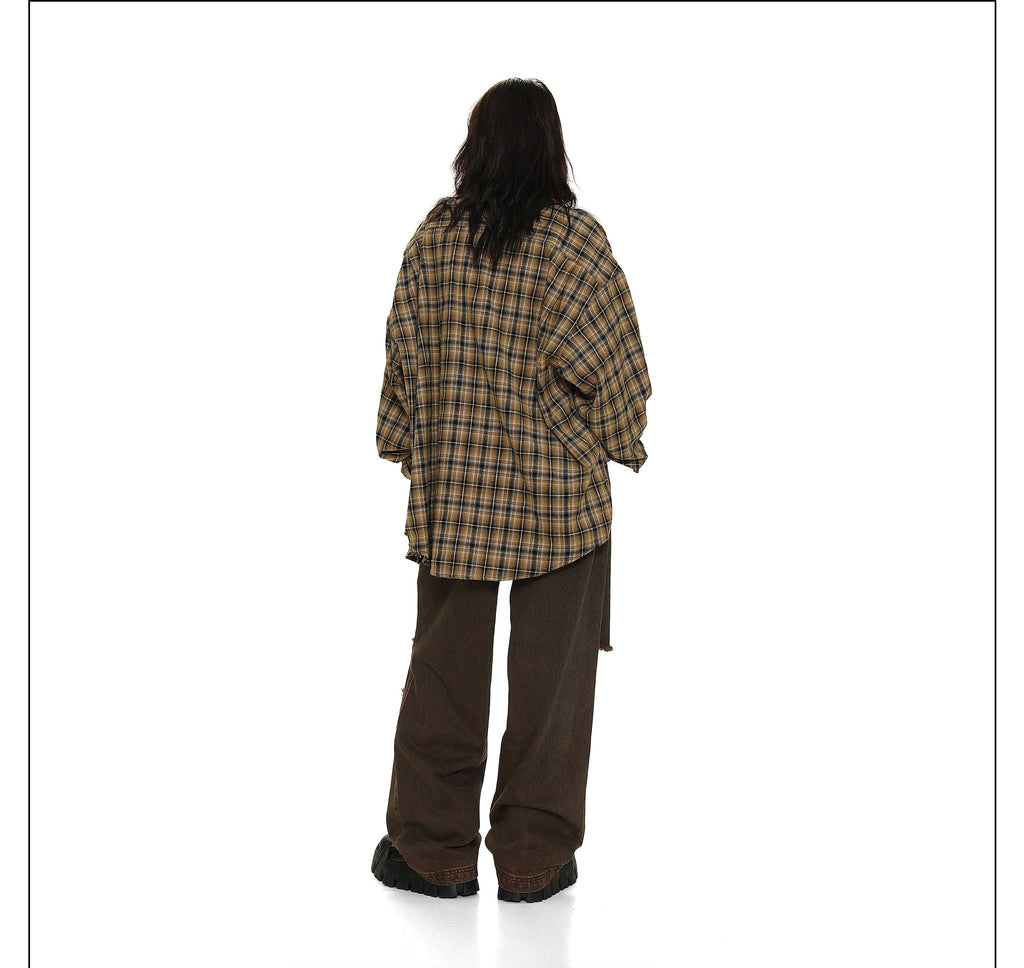 Unisex Vintage Plaid Shirt