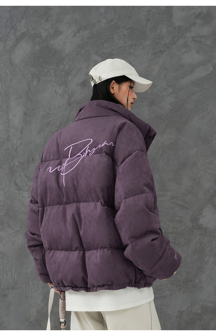 Unisex Embroidered Puffer Jacket