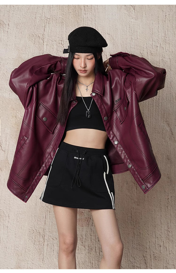 Unisex Vintage Motorcycle Jacket
