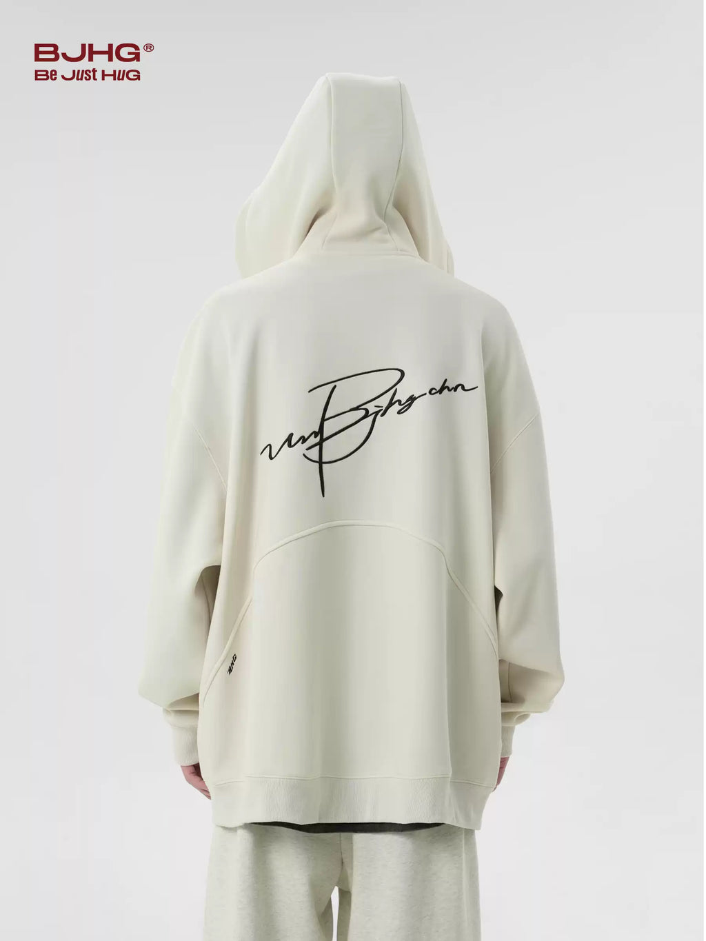 Unisex Waffle Knit Fleece-Lined Zip Hoodie