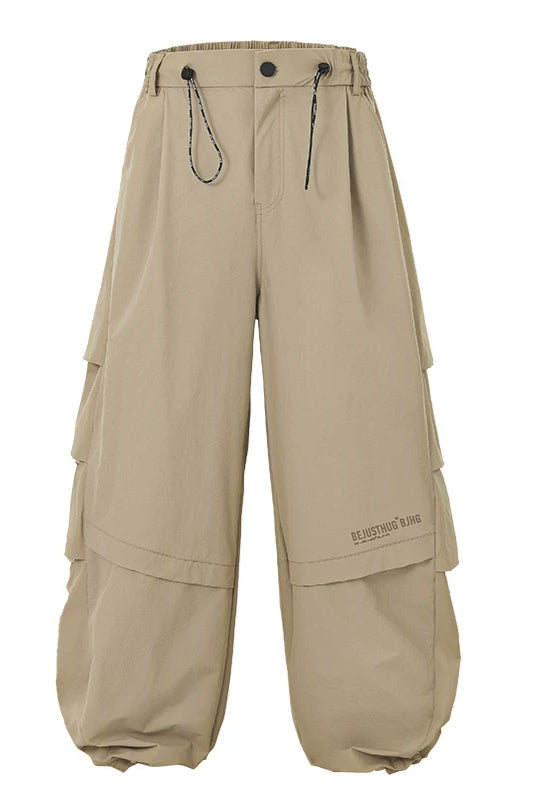 Lightweight White Utility Cargo Pants