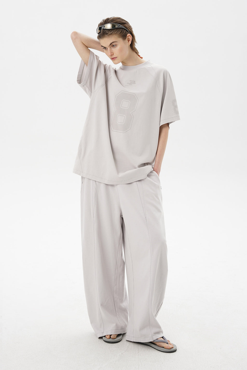 Unisex Curved Leg Sweatpants