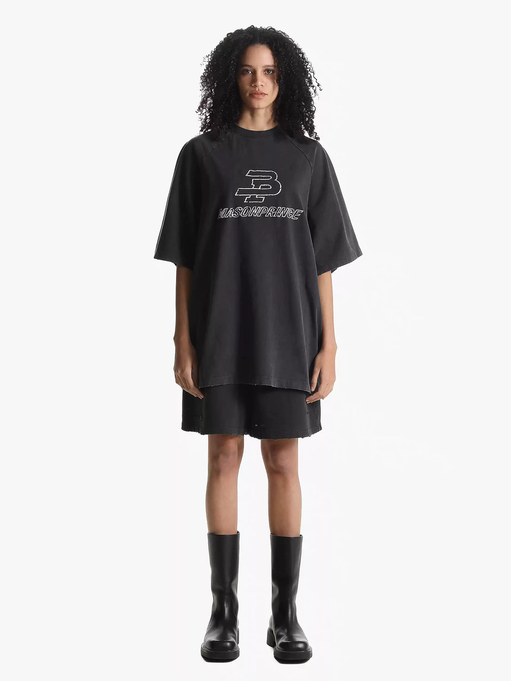 Retro Raglan Sleeve Oversized T-Shirt