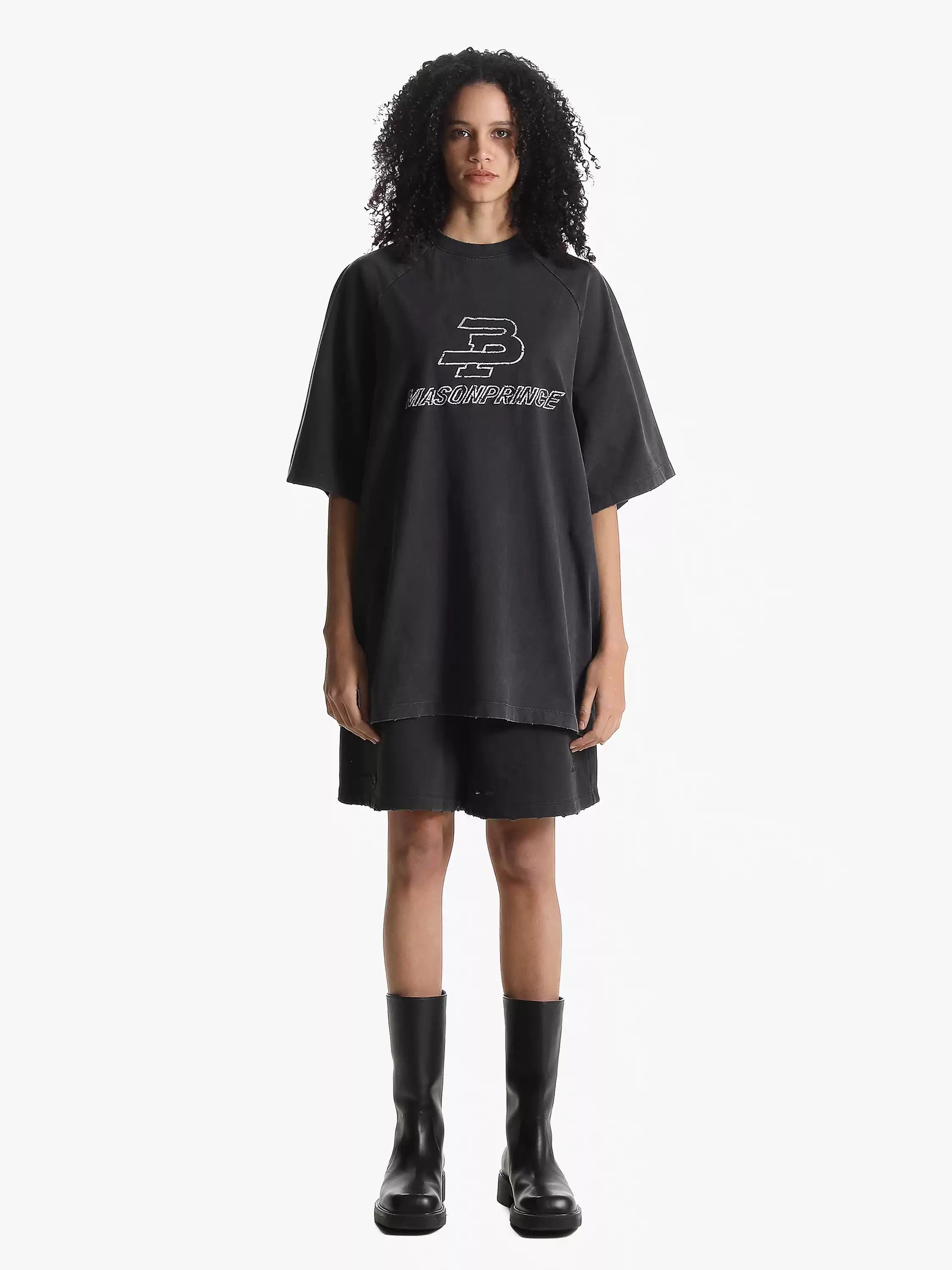 Retro Raglan Sleeve Oversized T-Shirt