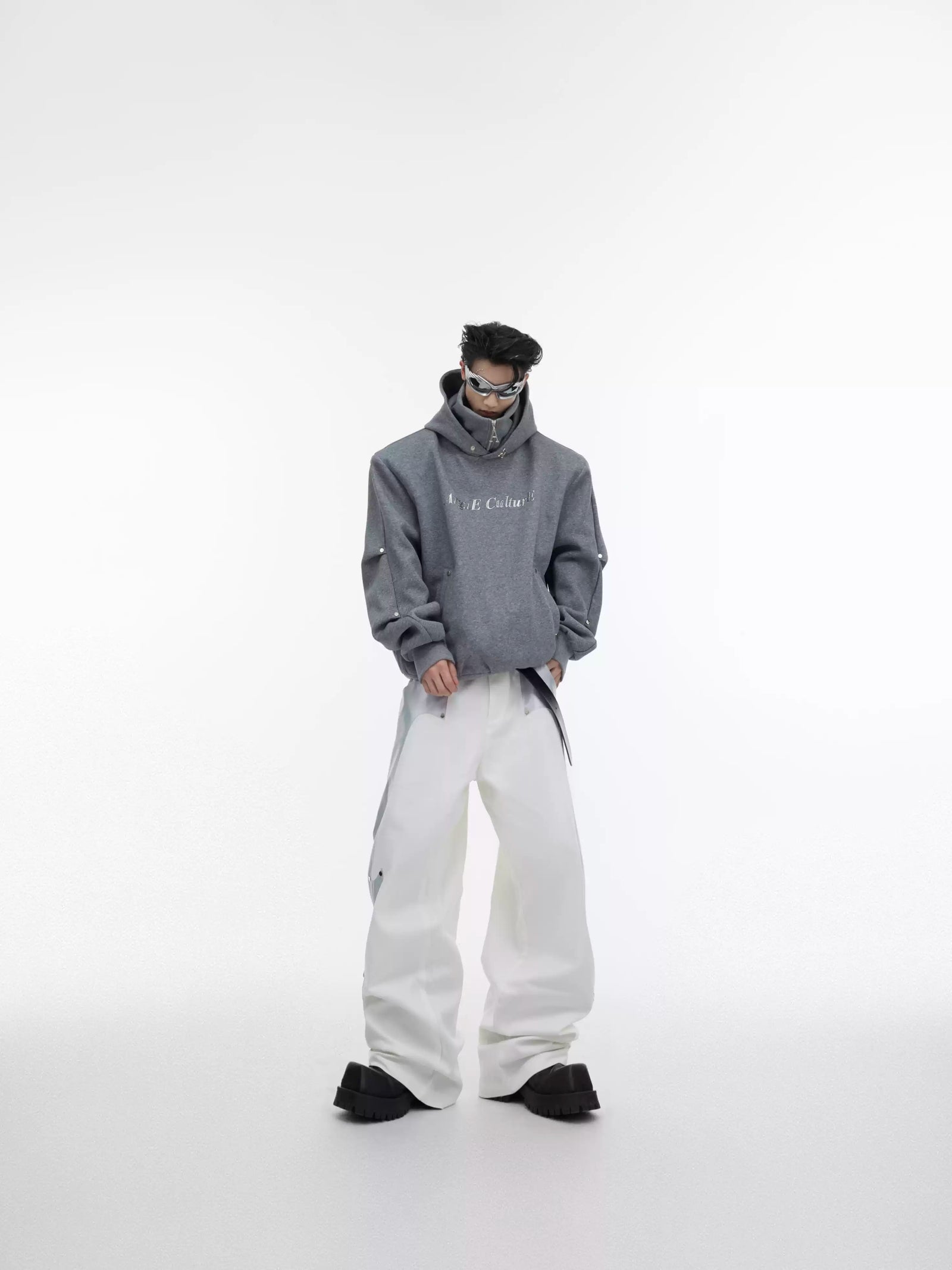 Silver-Studded Hoodie