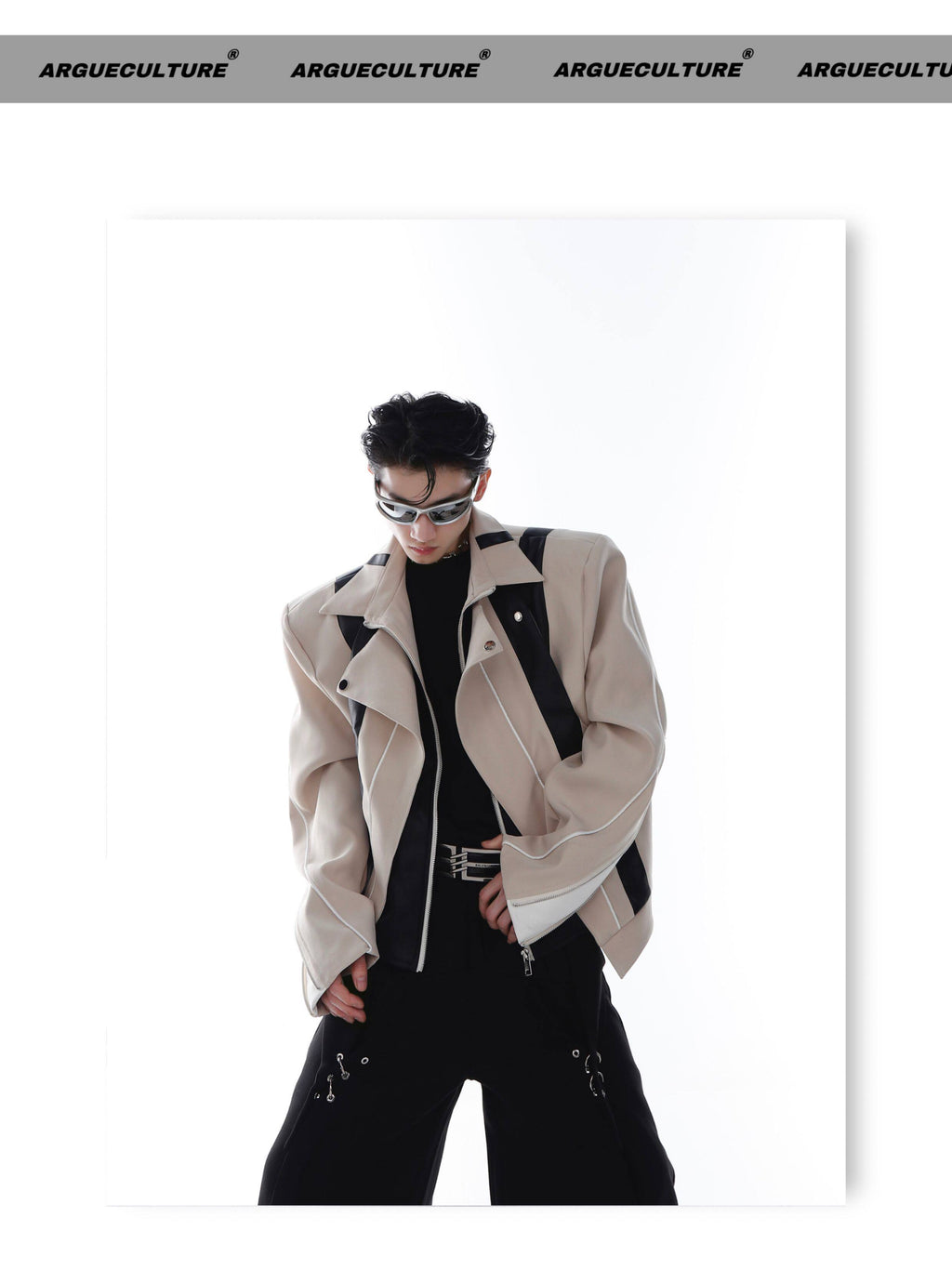 Spliced Motorcycle Jacket
