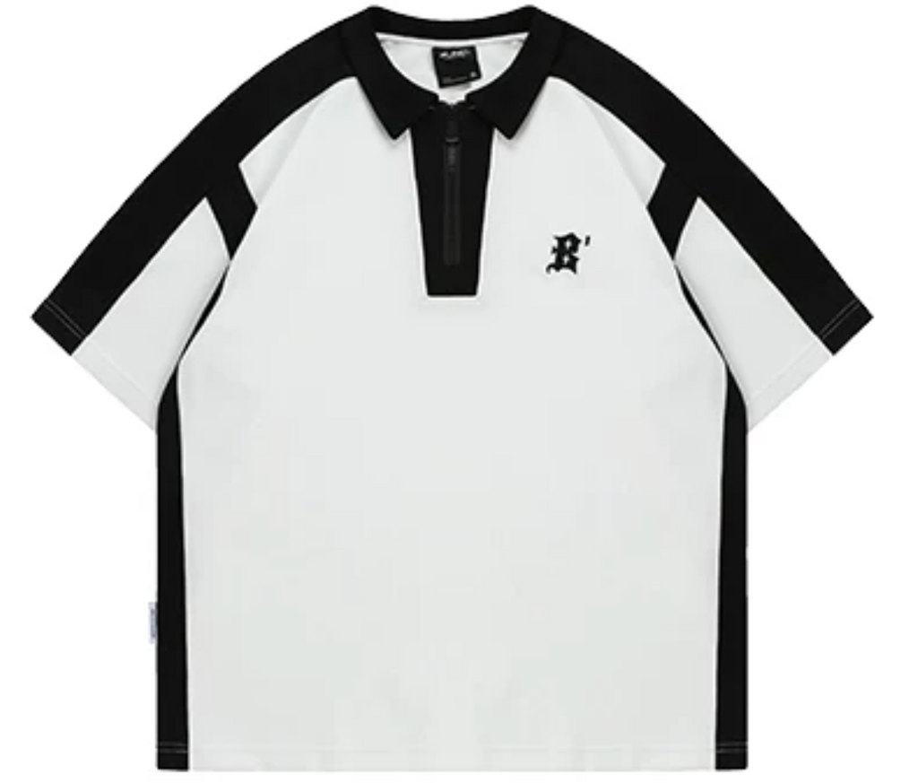 Unisex Oversized Retro Polo T-Shirt