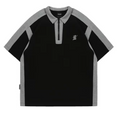 Unisex Oversized Retro Polo T-Shirt
